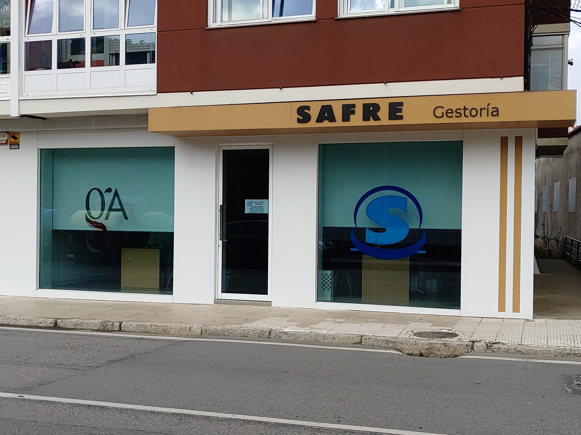 Fachada de Gestoría Safre S.L. en Bueu